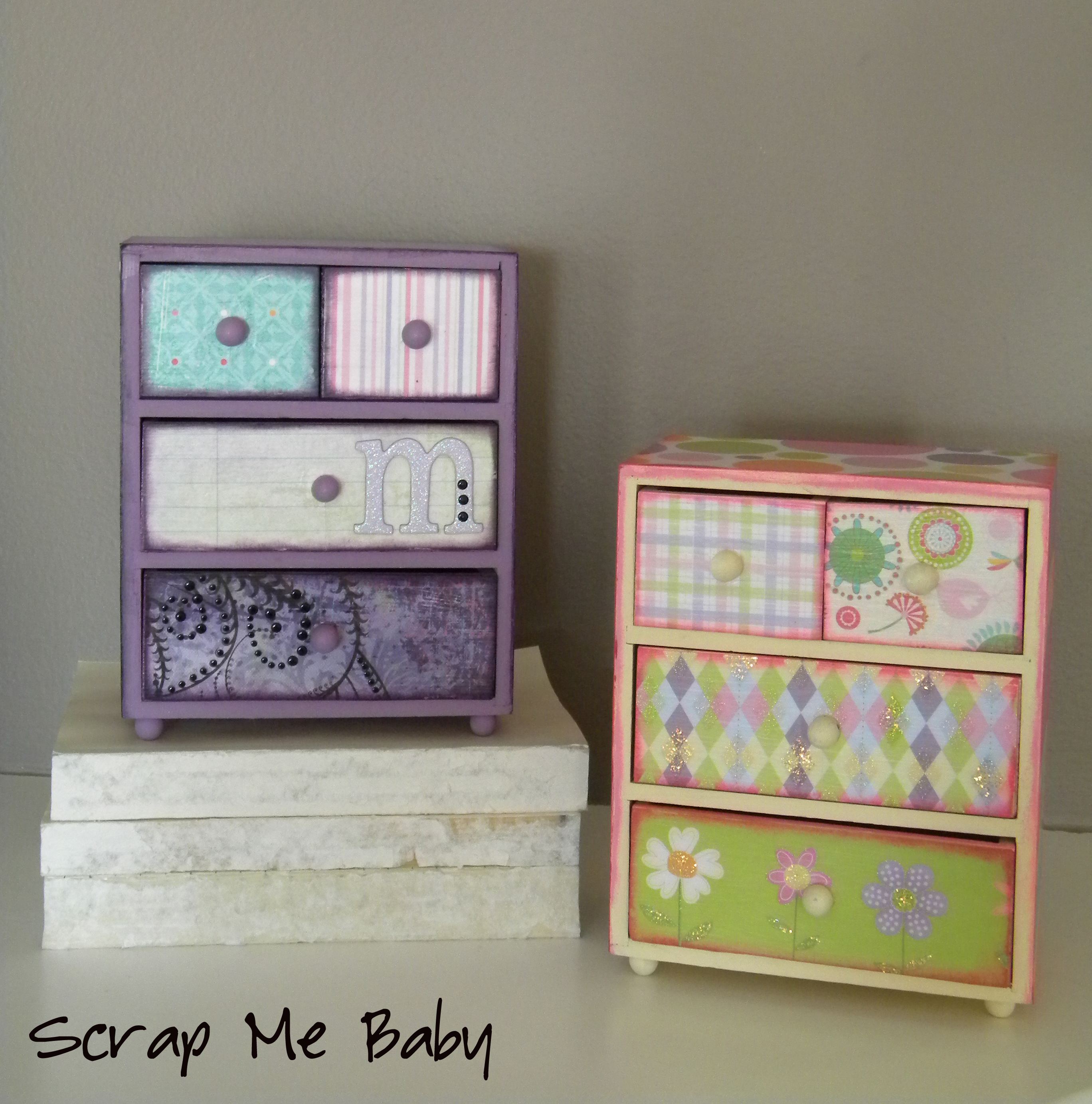 DIY jewelry boxes | Scrap Me Baby